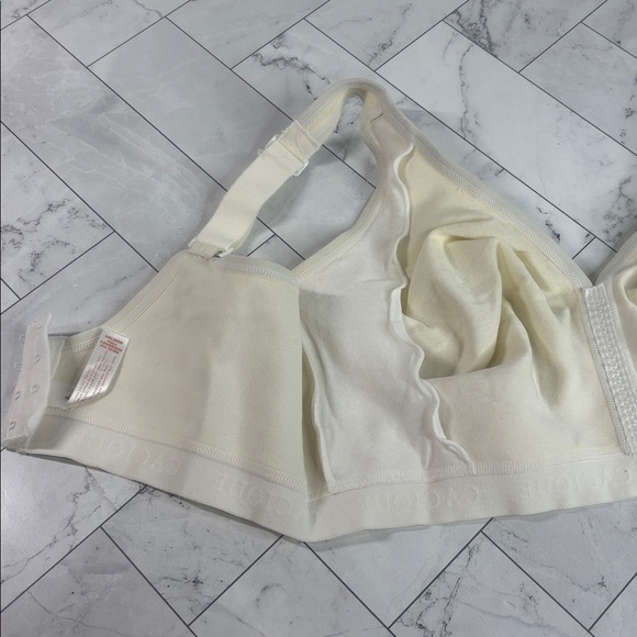 NWOT Cacique Lane Bryant Womens Full Coverage Bra Ivory Unlined NO WIRE 40DDD - Picture 7 of 10
